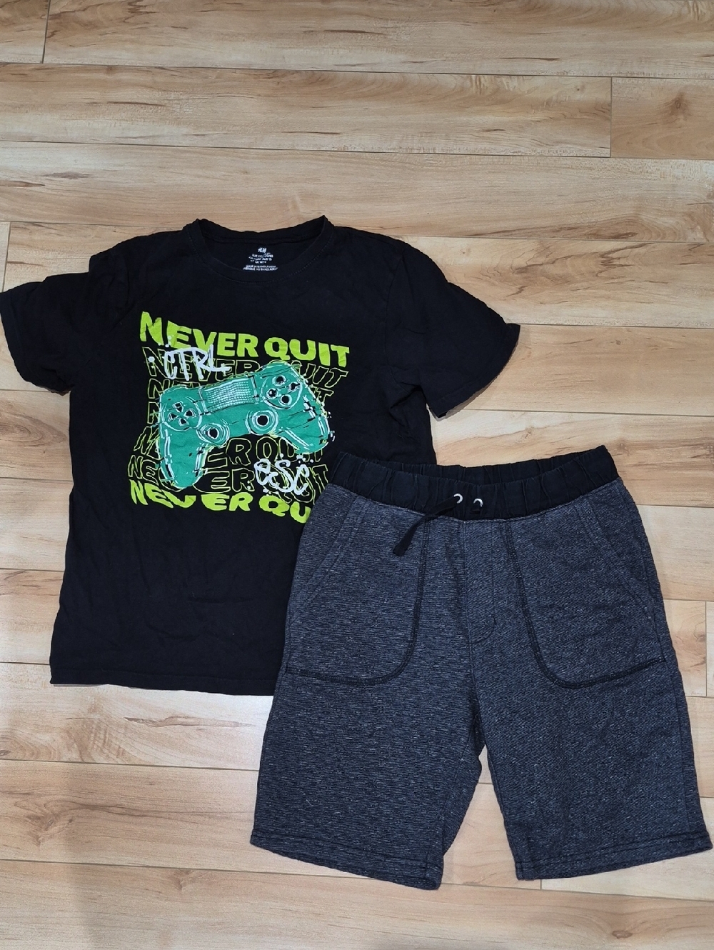 Boys Size 14 H&M Tee and Old Navy Shorts